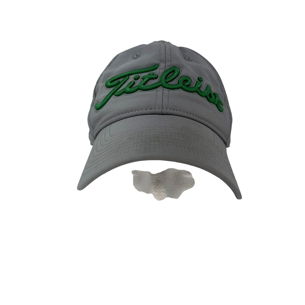 Titleist Hat Cap Strap Back Gray Green Pro V1 Golf Mens One Size FJ Embroidery